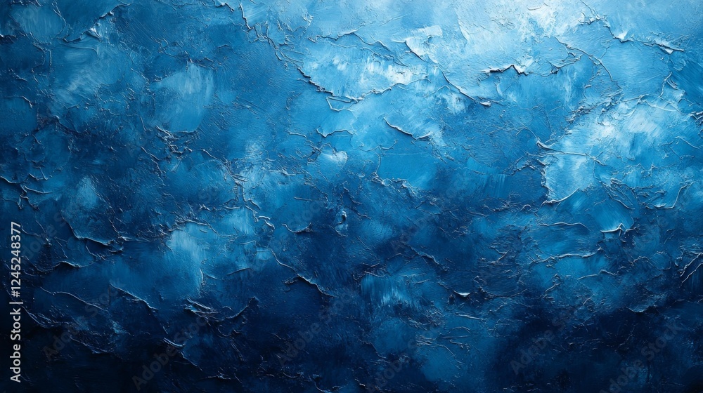 Deep Blue Abstract Surface. Generative AI Deep Blue Abstract Surface. Generative AI