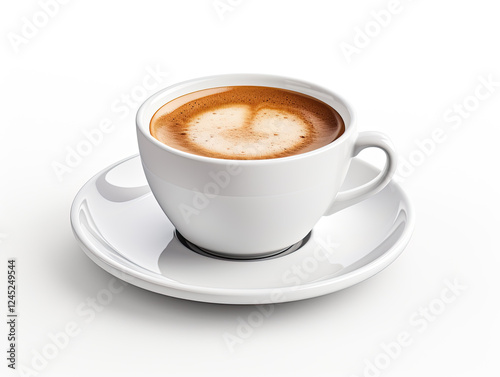 Aromatic Coffee in a White Cup