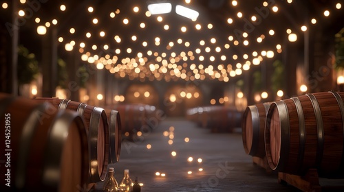 Wine Aging in Oak Barrels