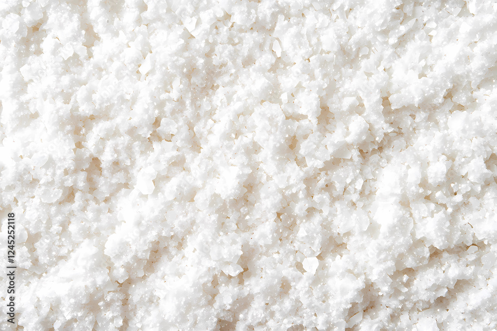 A white powdery substance with a grainy texture A white powdery substance with a grainy texture