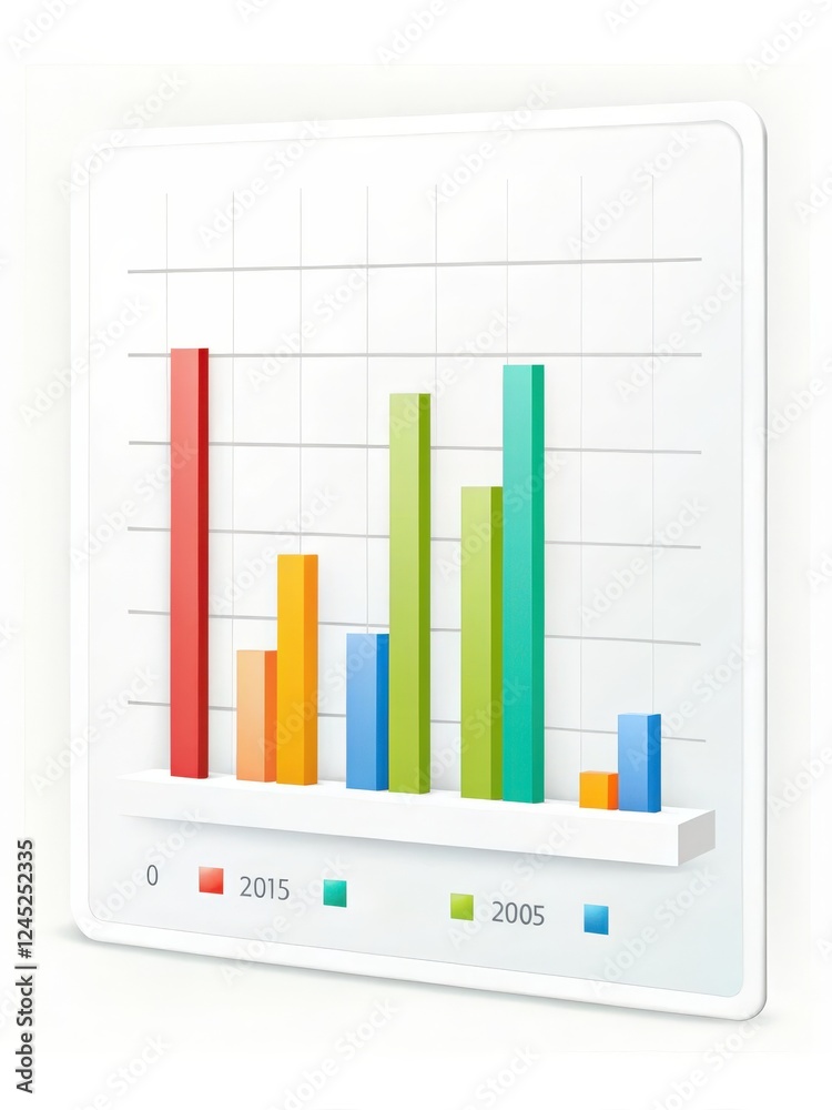 Colorful Bar Chart: A visually engaging bar chart with vibrant colors representing data points. Ideal for illustrating trends, comparisons, or key insights. Perfect for presentations, reports. Colorful Bar Chart: A visually engaging bar chart with vibrant colors representing data points. Ideal for illustrating trends, comparisons, or key insights. Perfect for presentations, reports.