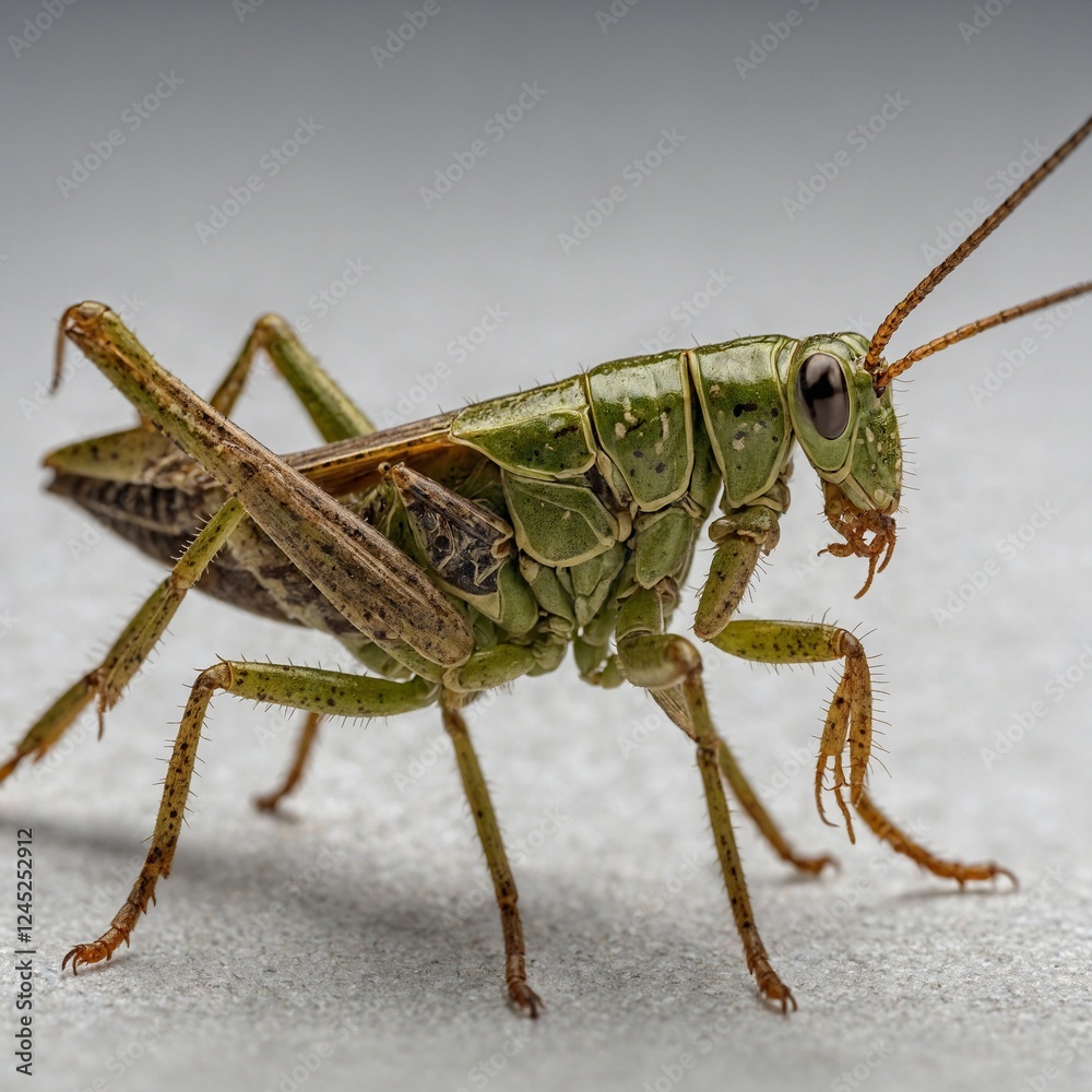 grasshopper on a white background A green and yellow katydid is perched on a white surface Big green grasshopper on white background close up grasshopper on a white background A green and yellow katydid is perched on a white surface Big green grasshopper on white background close up