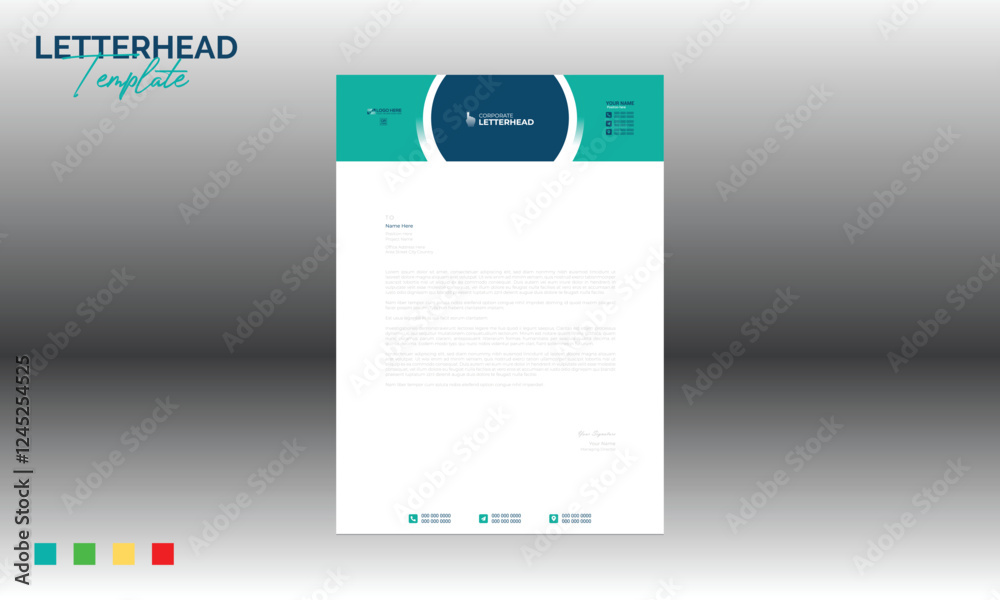 Obraz premium letterhead for any best company use