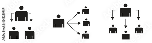 delegate icon. Business icon element for mobile concept and web applications, eps 10 isolated on white background, vector illustration.