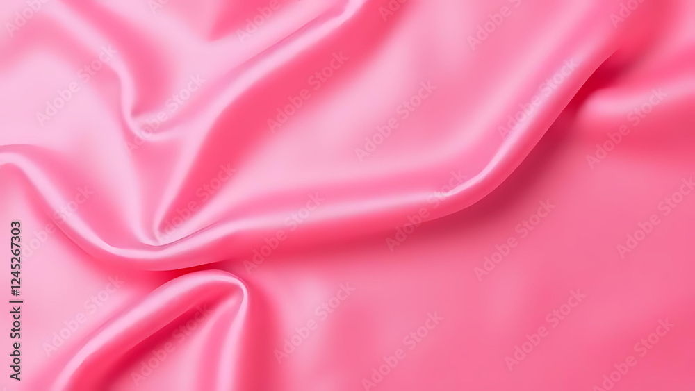 Fototapeta premium Plain Pink Silk Texture Background