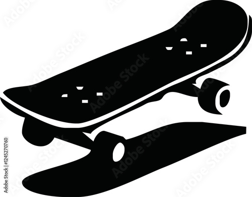 Skateboard icon in trendy flat style design. Vector graphic illustration. Suitable for website design, logo, app.