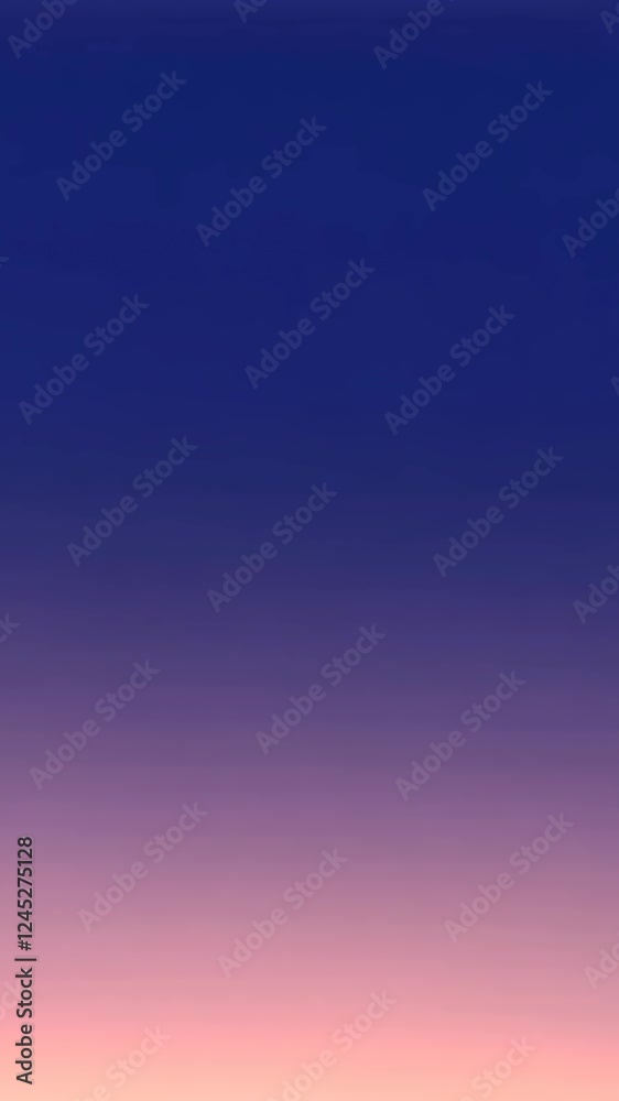 Beautiful gradient sky transitioning from deep blue to soft pink during twilight Beautiful gradient sky transitioning from deep blue to soft pink during twilight