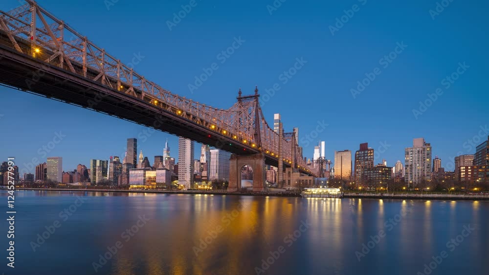 Sunrise time-lapse at Queensboro bridge Sunrise time-lapse at Queensboro bridge