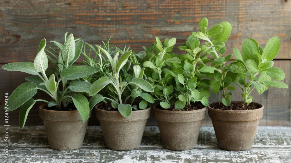 Radiant Harmony: A Lively Display of Sage and Various Herbs Emanating Vibrant Energy and Serenity Radiant Harmony: A Lively Display of Sage and Various Herbs Emanating Vibrant Energy and Serenity