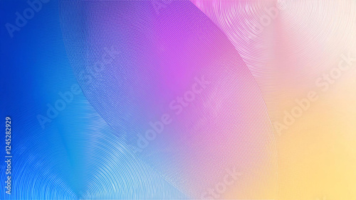 Blue gradation, purple yellow lines and gradation Background image