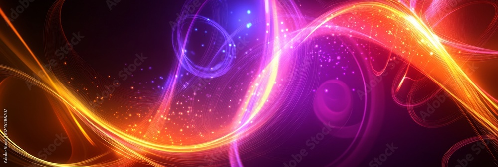 Dynamic Abstract Design with Vibrant Colors and Glowing Lines Dynamic Abstract Design with Vibrant Colors and Glowing Lines