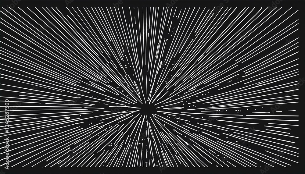 Obraz premium Line explosion surprise burst ray icon elements. Hand drawn explosion surprise line icon for title headline illustration. Doodle exclamation confetti vector illustration.