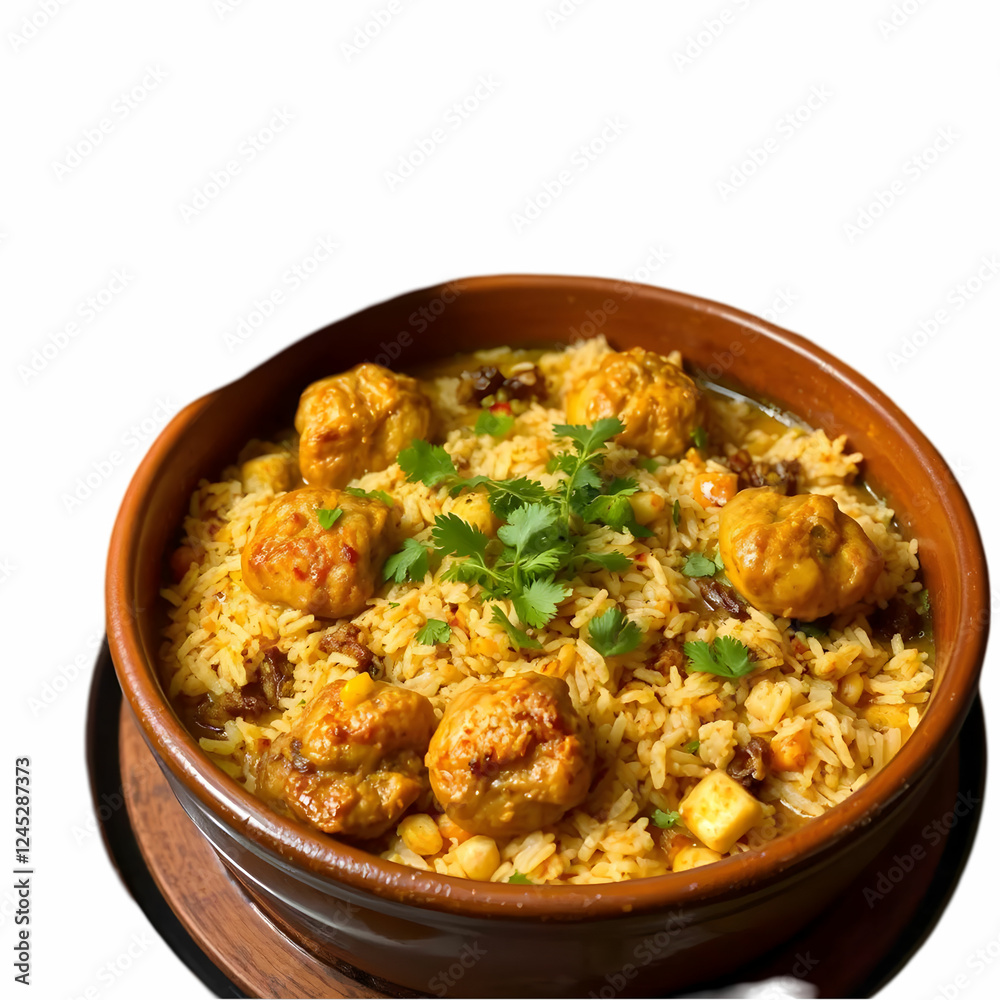 Dum Handi chicken Biryani is prepared in an earthen or clay pot called Haandi Dum Handi chicken Biryani is prepared in an earthen or clay pot called Haandi