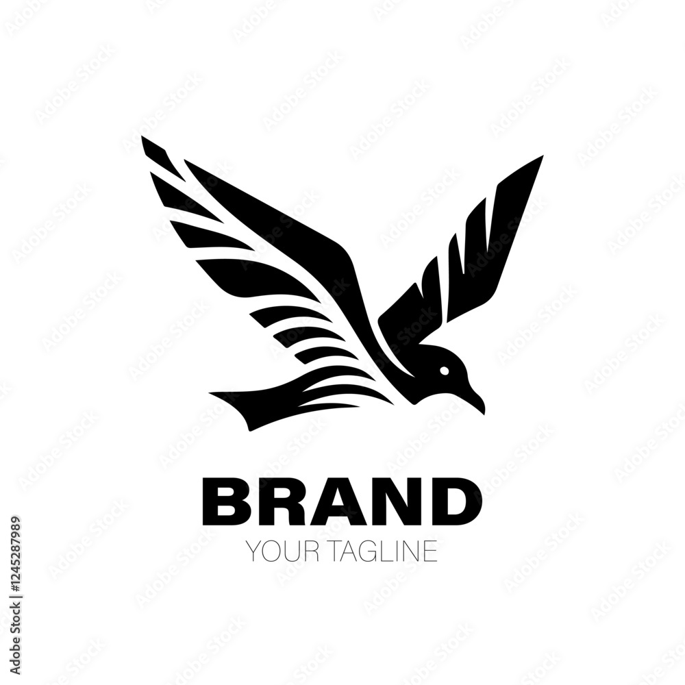 Obraz premium Gull Logo. Gull Logo Design. Gull Logo Brand. Gull Logo Vector Design Isolated on White Background