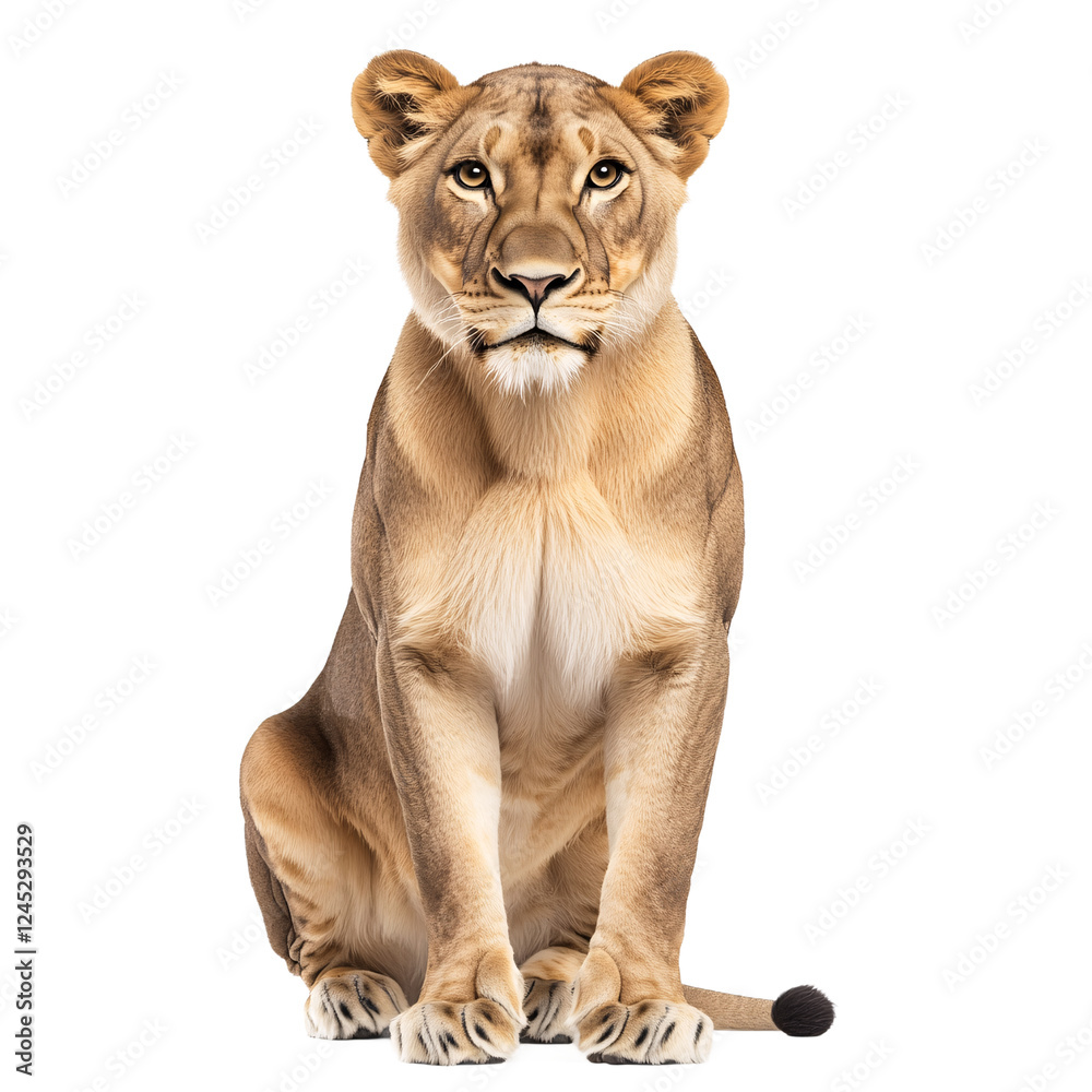 Obraz premium Lion isolated on transparent background