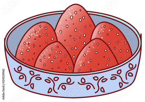 strawberry in a bowl