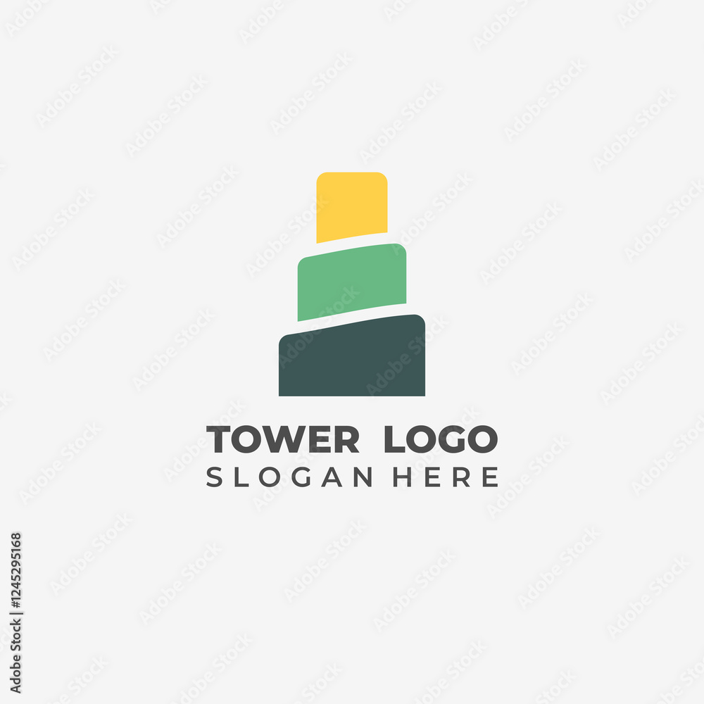 Unique Simple Islamic Spiral Tower Logo for Design Needs Unique Simple Islamic Spiral Tower Logo for Design Needs