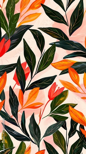 Traditional rabbit laurel lacquer ware illustration poster background