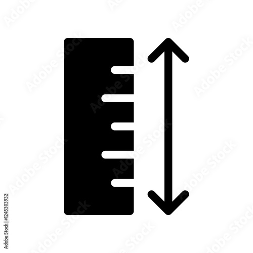 Ruler icon design template SVG