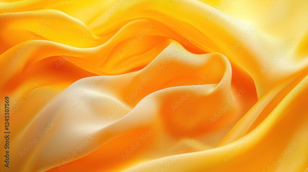 Golden Silk Fabric Drape: Abstract Texture and Color Golden Silk Fabric Drape: Abstract Texture and Color