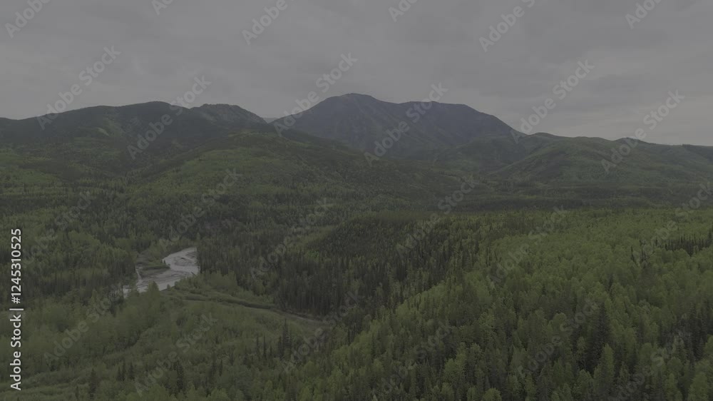 Endless Yukon beauty with flowing rivers and green forests. Endless Yukon beauty with flowing rivers and green forests.