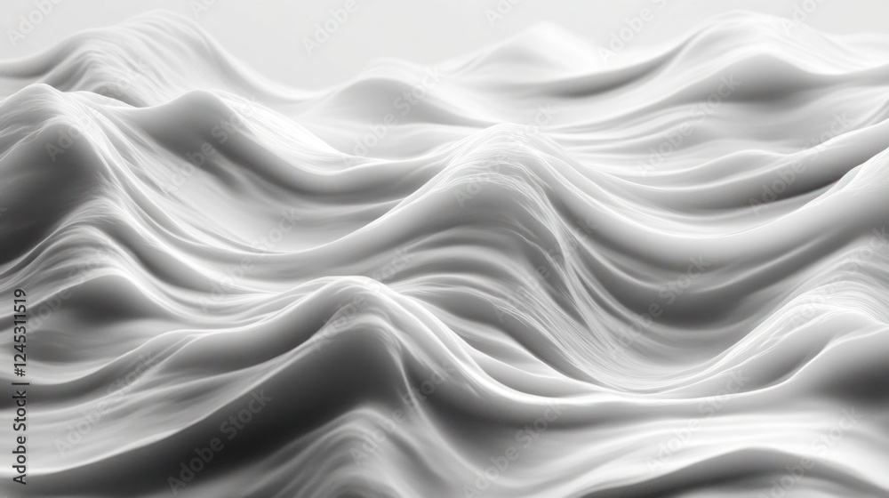 Fototapeta premium A gentle wave pattern background, fluid and organic with smooth ripples.