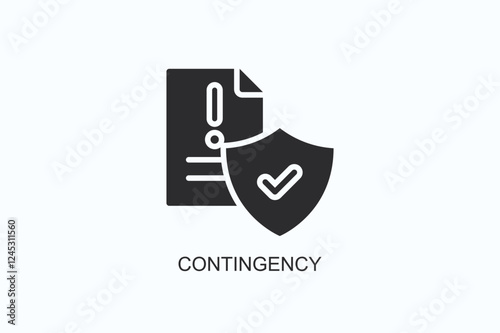 Contingency Icon Or Logo Isolated Illustration