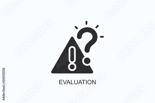 Evaluation Icon Or Logo Isolated Illustration