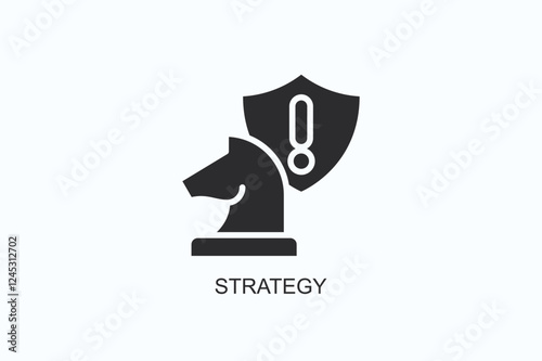 Strategy Icon Or Logo Isolated Illustration