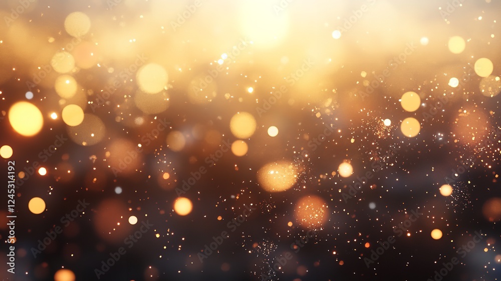 abstract background with Dark blue and gold particle. Christmas Golden light shine particles bokeh on navy blue background abstract background with Dark blue and gold particle. Christmas Golden light shine particles bokeh on navy blue background