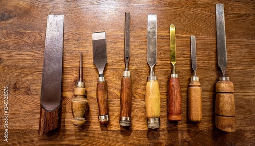 The diversity of chisels enriches your creative process.   photo