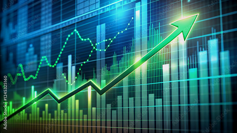 Upward Trend in Financial Data Visualization Upward Trend in Financial Data Visualization