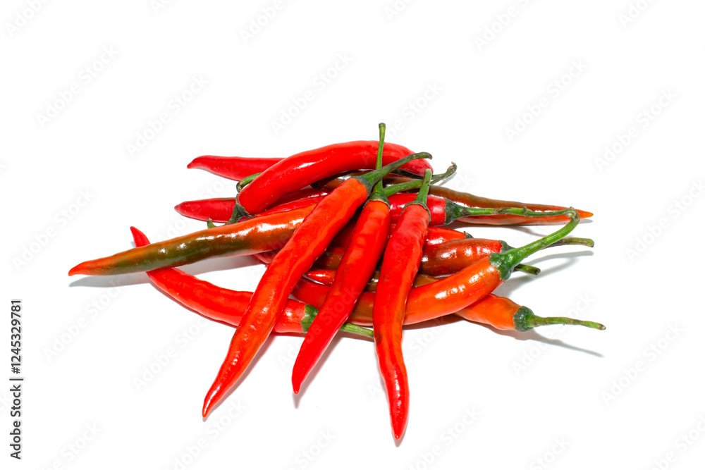 Red chili pepper isolated on white background. Chili hot pepper whole. Chili Clipping Path. Full depth of field. Red chili pepper isolated on white background. Chili hot pepper whole. Chili Clipping Path. Full depth of field.