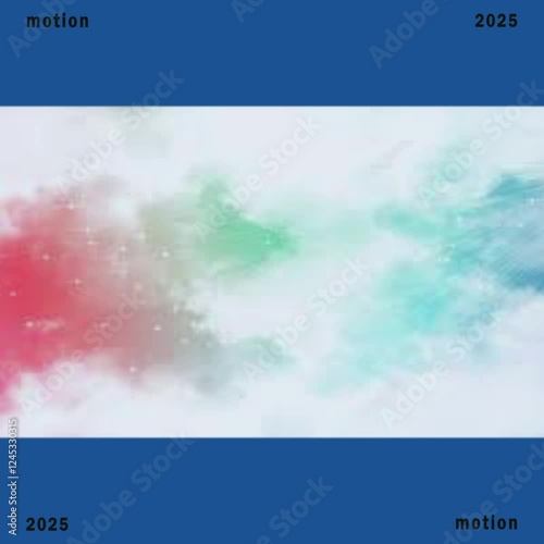 Video screensaver with text - motion. Size for Facebook