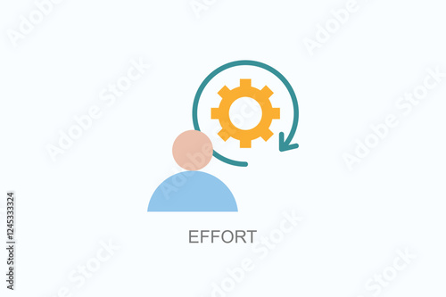 Effort Icon Or Logo Isolated Illustration