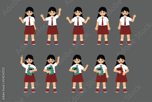 Elementary School Children Activity with uniform