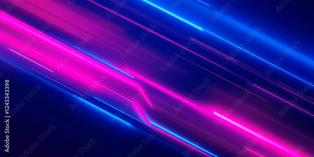 Abstract Neon Light Streaks Background Image Abstract Neon Light Streaks Background Image