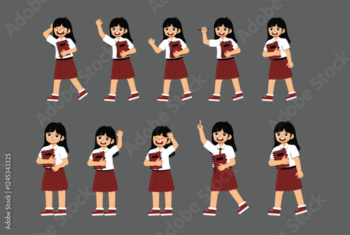 Elementary School Children Activity with uniform