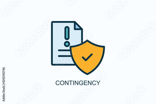 Contingency Icon Or Logo Isolated Illustration