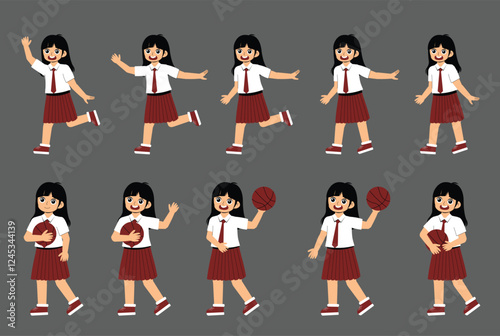 Elementary School Children Activity with uniform