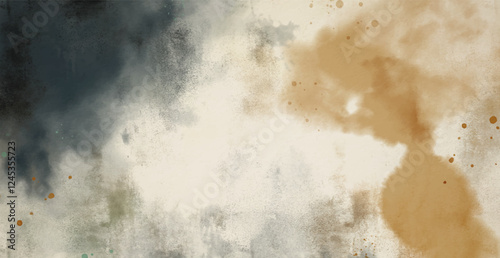 Abstract watercolor art background template. brown and beige watercolor backdrop empty space for text, banner, presentation or product display graphic design