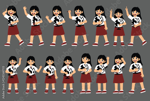 Elementary School Children Activity with uniform