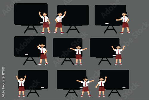 Elementary School Children Activity with uniform