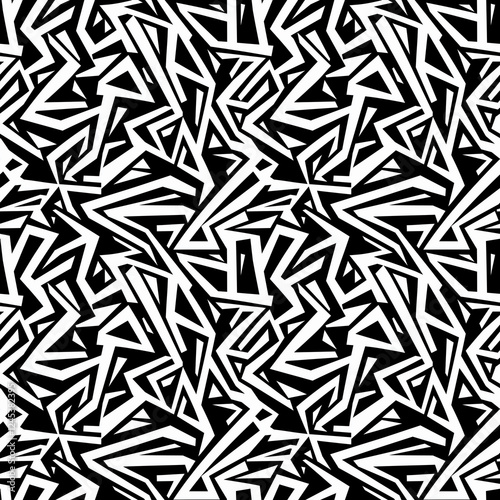 Creative ethnic style vector seamless pattern. Unique geometric vector swatch
