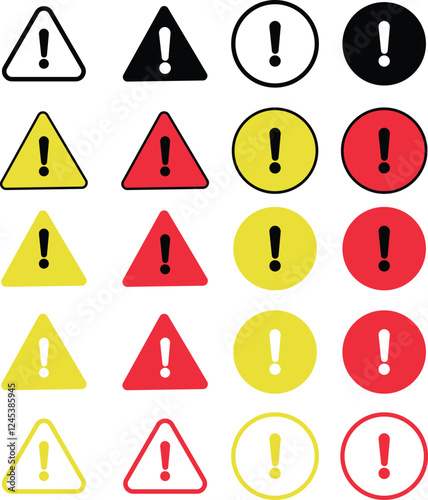 Free Download Warning danger circle icon in flat, line set isolated on transparent background hazardous vector for apps and website material symbol in trendy style. Globally Harmonized System All classes caution - GFXLoad
