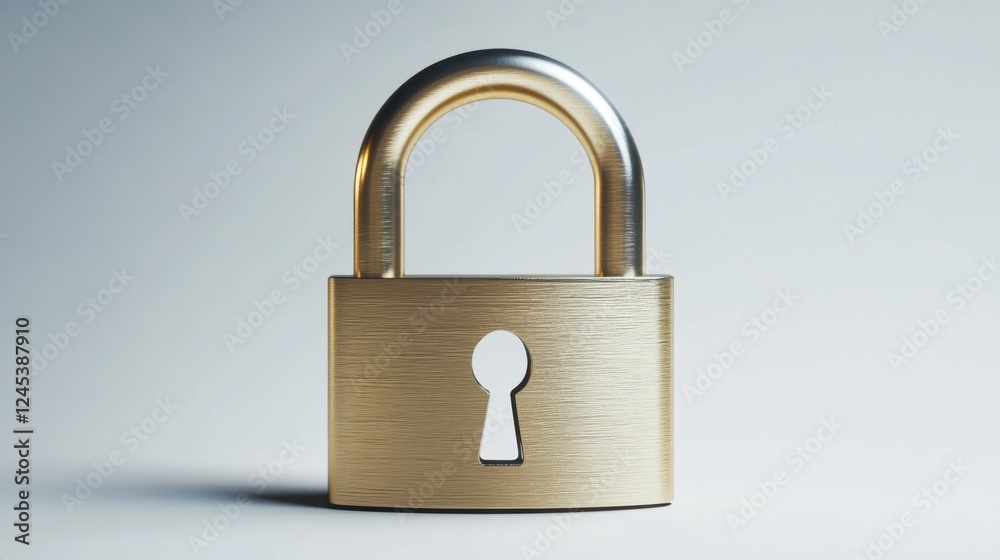 Advanced Digital Padlock for Cybersecurity and Data Protection in Technology Concept Advanced Digital Padlock for Cybersecurity and Data Protection in Technology Concept