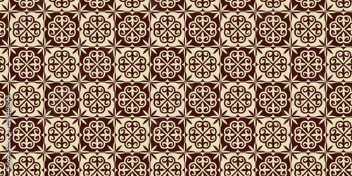 Decorative seamless pattern brown and vanila color for background or wallpaper, decorative background jpg.