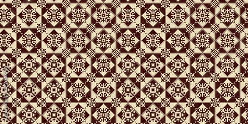 Decorative seamless pattern brown and vanila color for background or wallpaper, decorative background jpg.