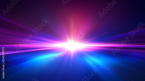 Vibrant spectrum of neon lights with radiant glow