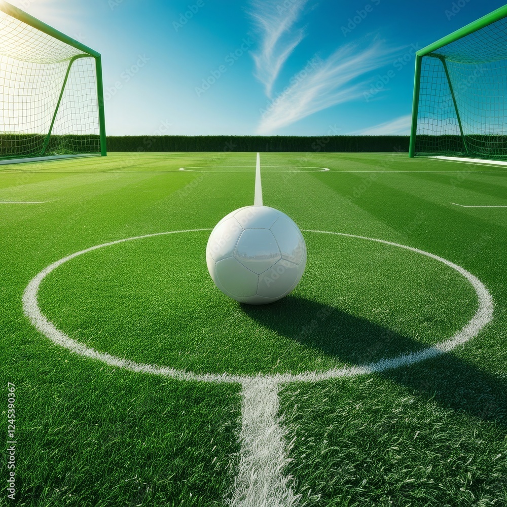 Obraz premium Soccer, football, stadium, playground, sports arena, soccer field, football pitch, green grass, sports field, outdoor stadium, soccer game, football match, athletic field, professional stadium, empty 